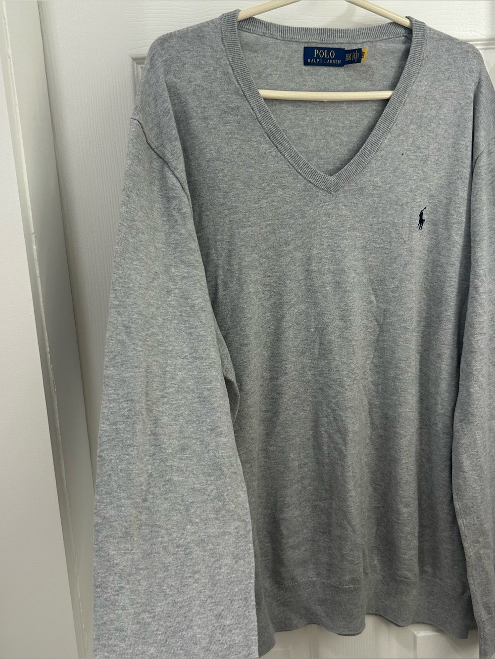 Polo Ralph Lauren Light Gray V-Neck Sweater